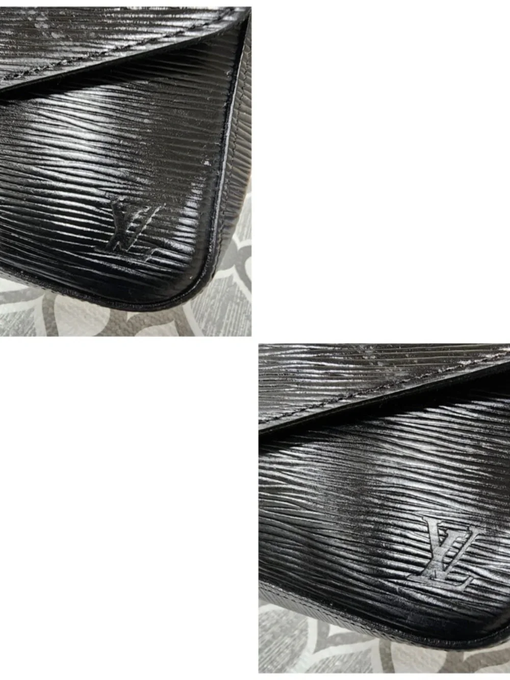 Authentic LOUIS VUITTON Epi Felicie Crossbody Bag Black